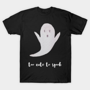 To cute to spook watercolor ghost T-Shirt